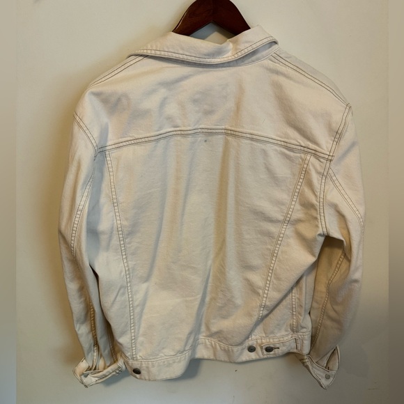 Club Monaco White Denim Jacket - L - Large - Picture 6 of 10